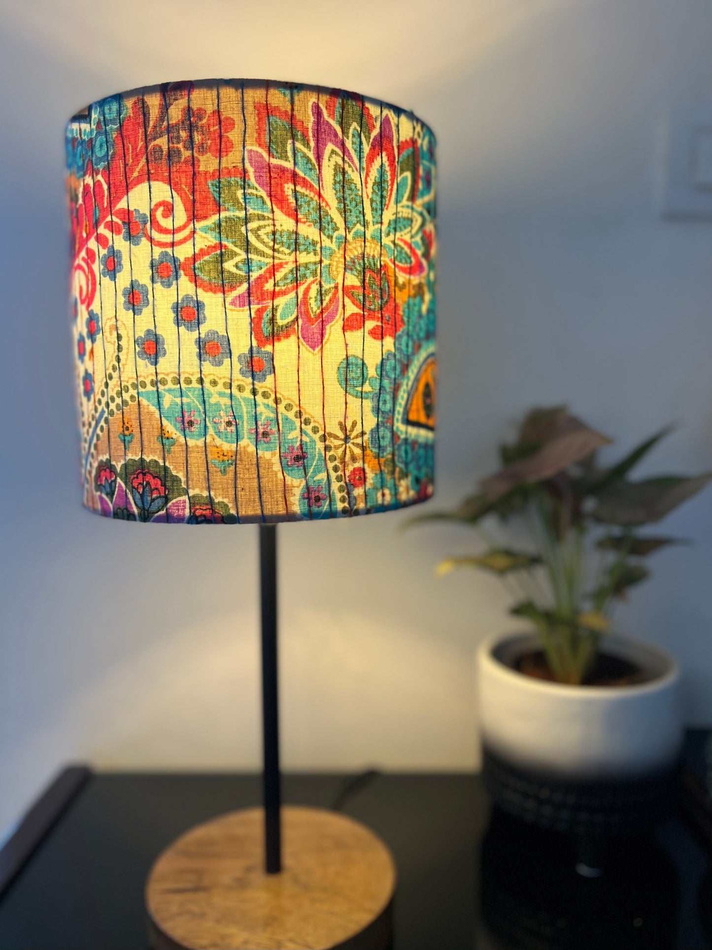 Lamp - Blue Kantha