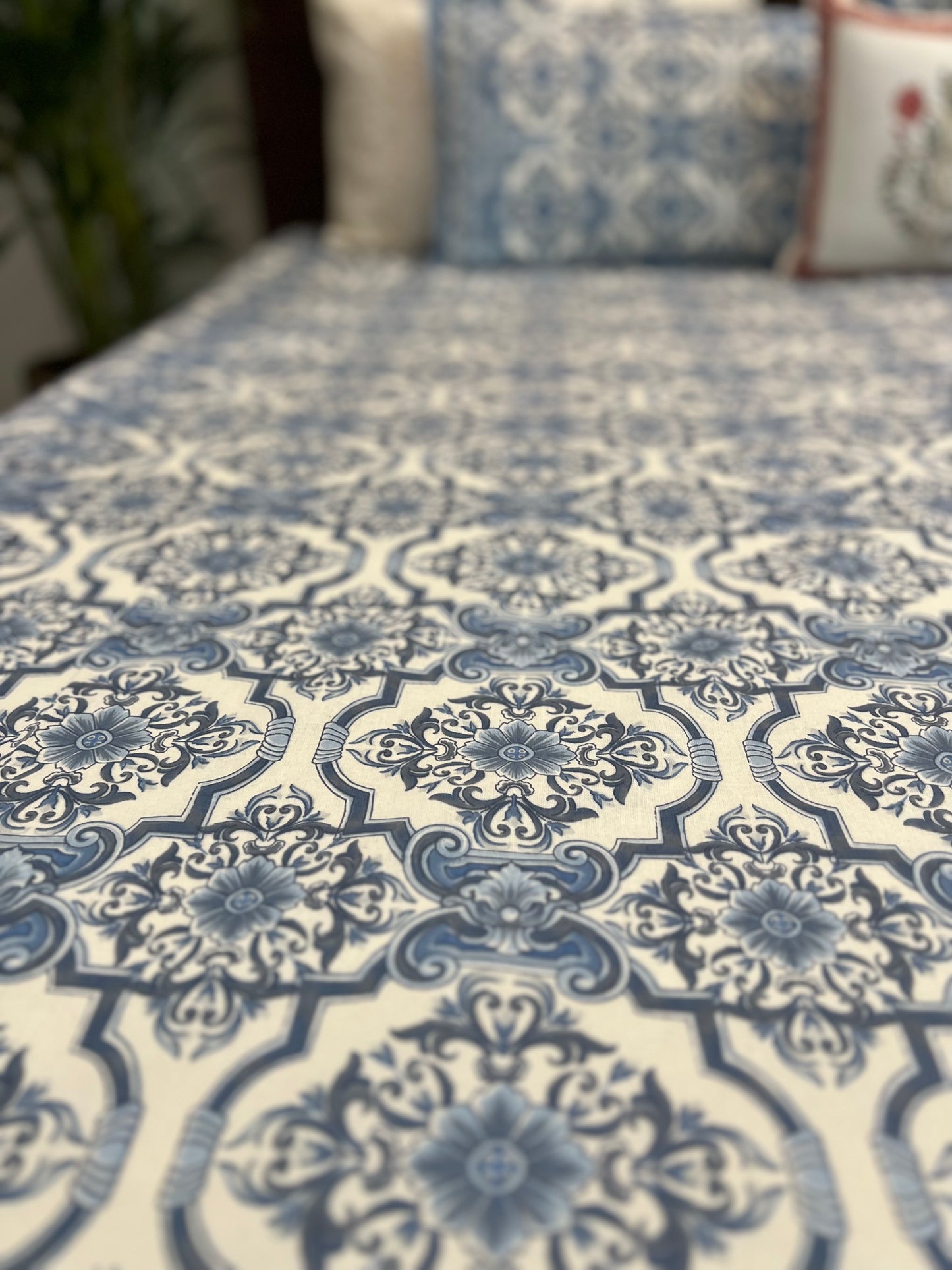 King Size | 90*108 Inches | Blue Pattern