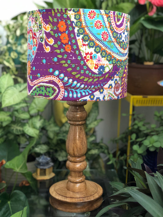 Lamp - Kantha | Purple