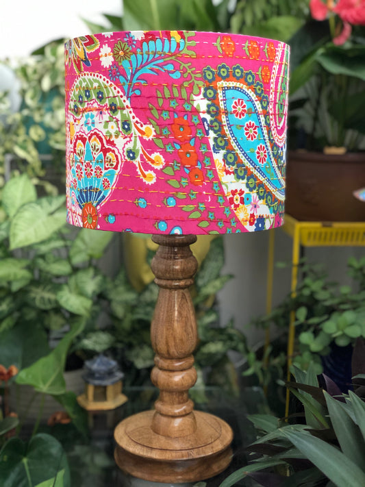 Lamp - Kantha | Pink