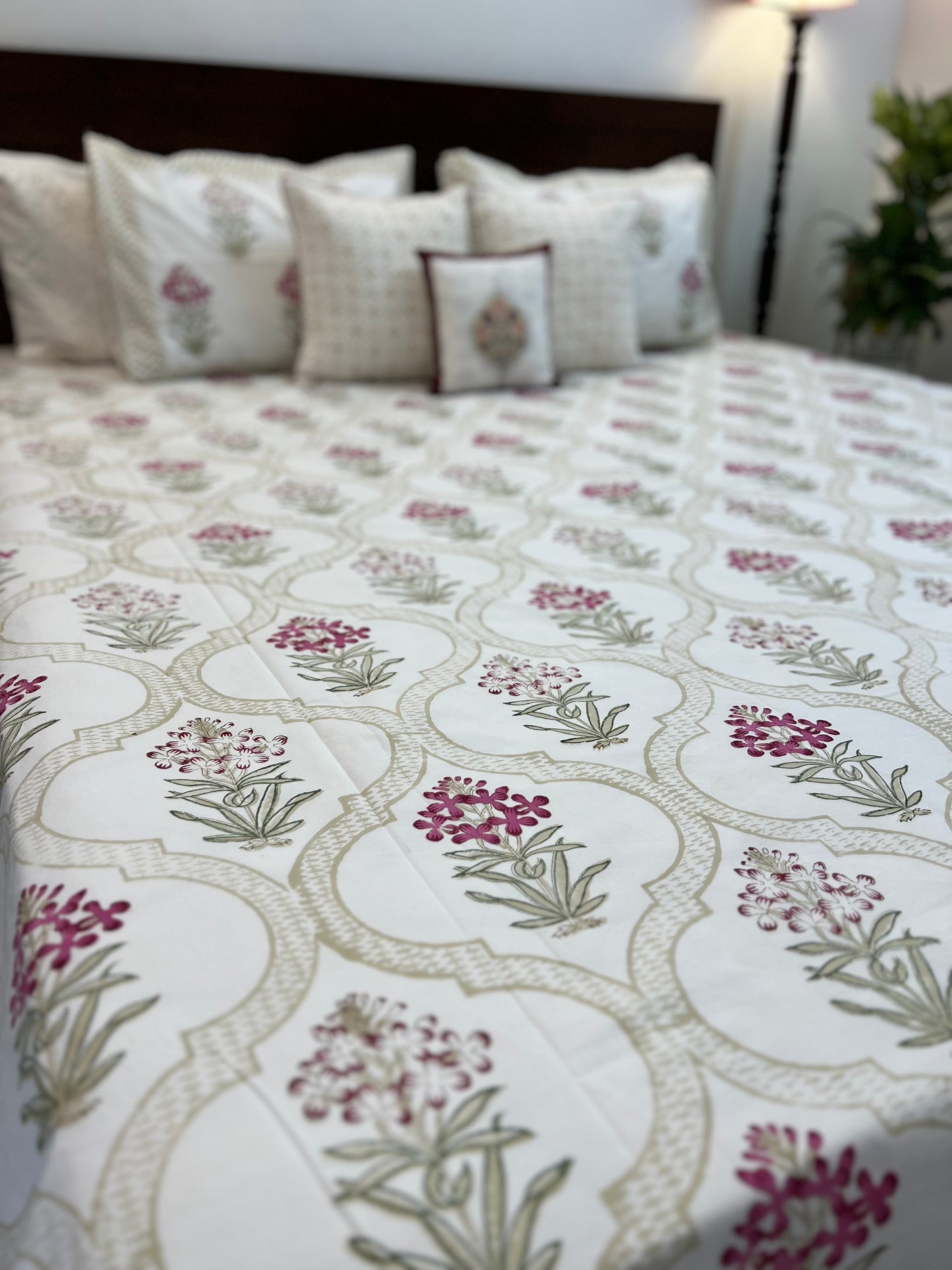 Mehrab | Hand Block Bedsheet