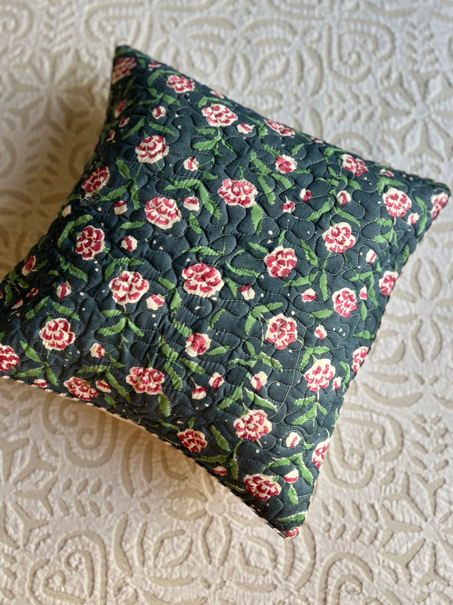 Pair | Quilted cushion Covers | 16*16 Inches | Fusion