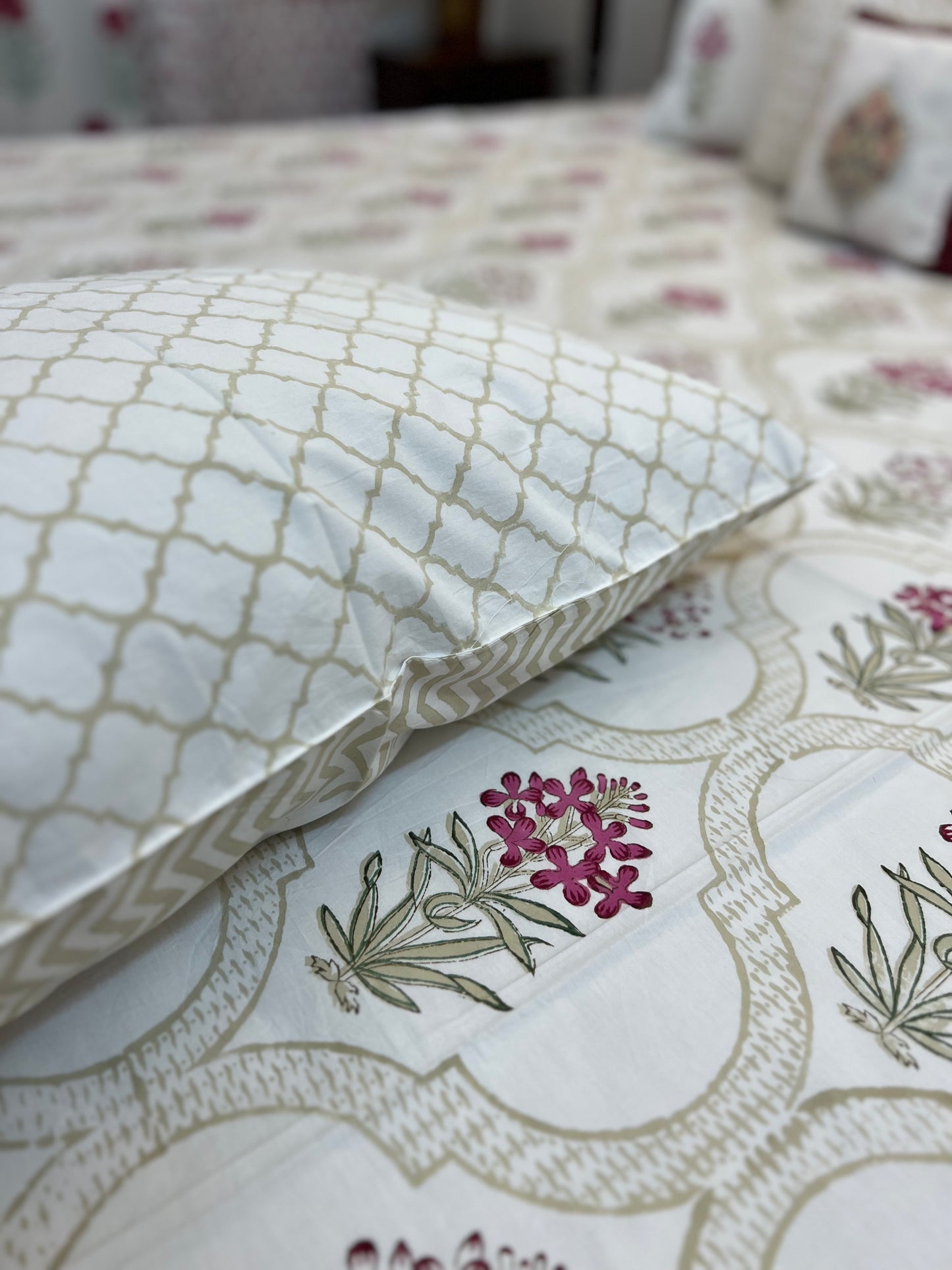 Mehrab | Hand Block Bedsheet