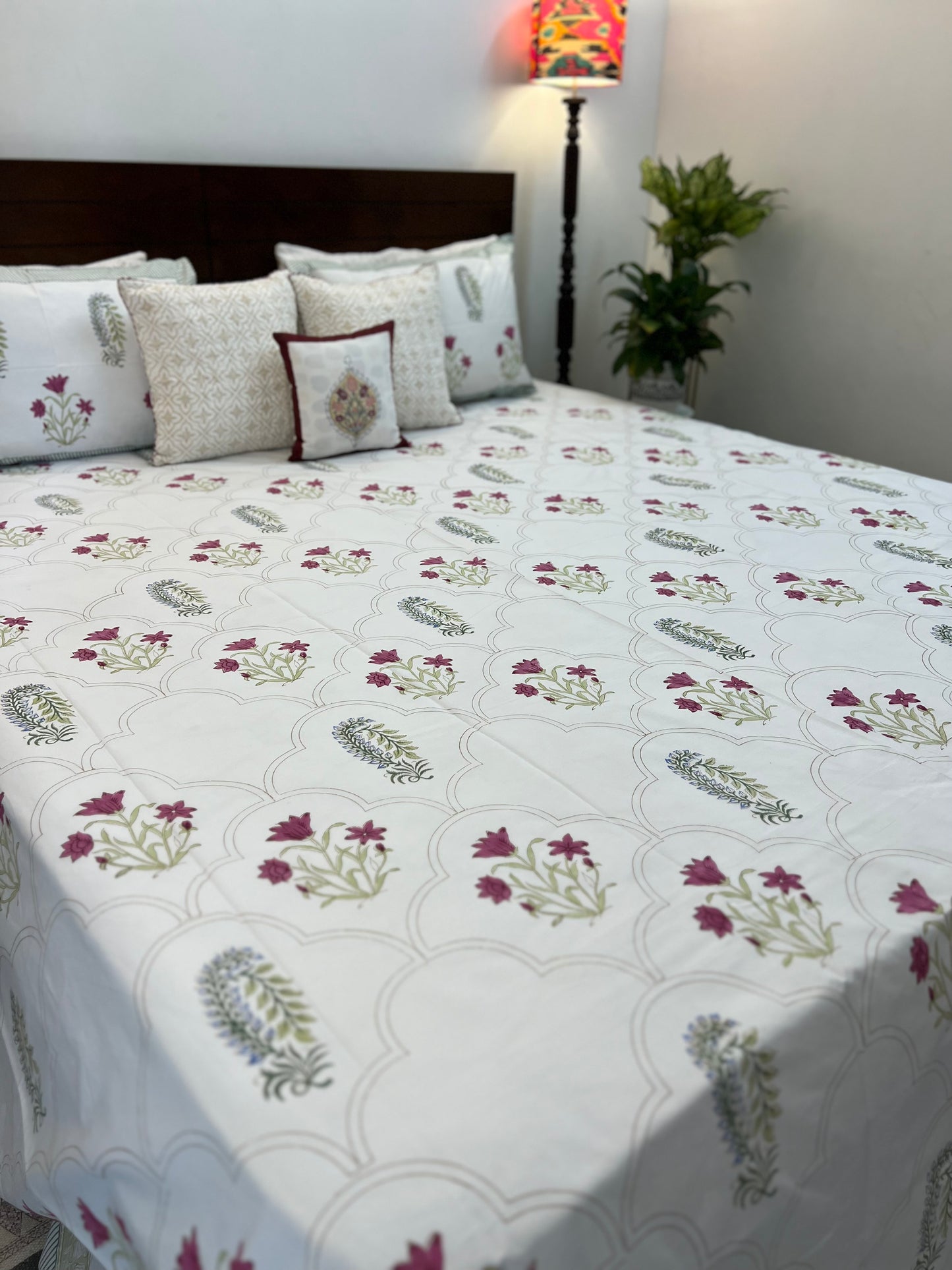 Earthen Nest | Hand Block Bedsheet