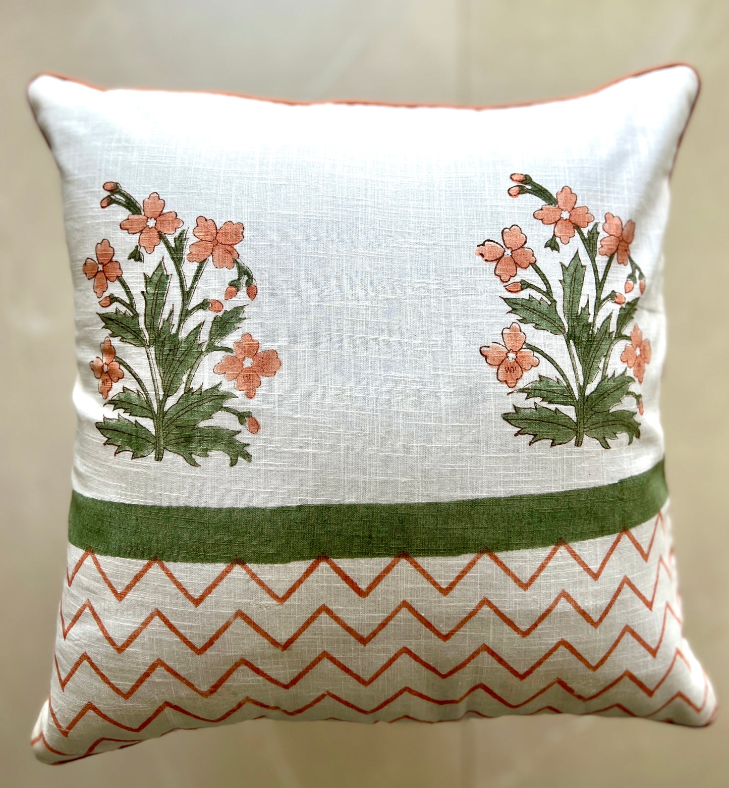 Pair | Slub Cushion Cover | 16*16 Inches | Rustic Charm