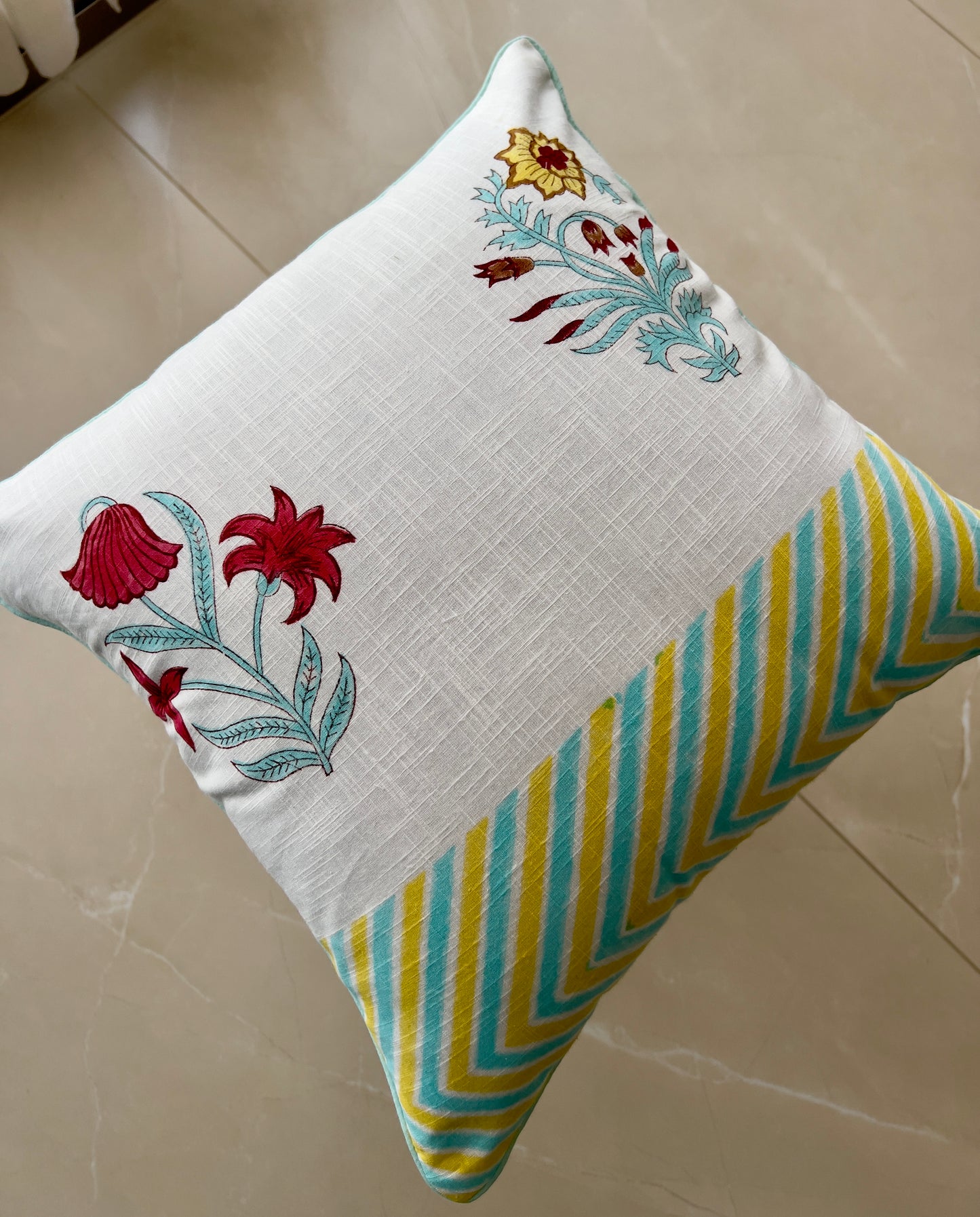 Pair | Slub Cushion Cover | 16*16 Inches | Zen Zone