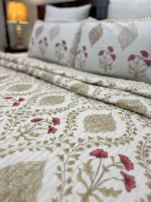 Bedding Set | King Size Quilt & Bedsheet | Serene Slumber