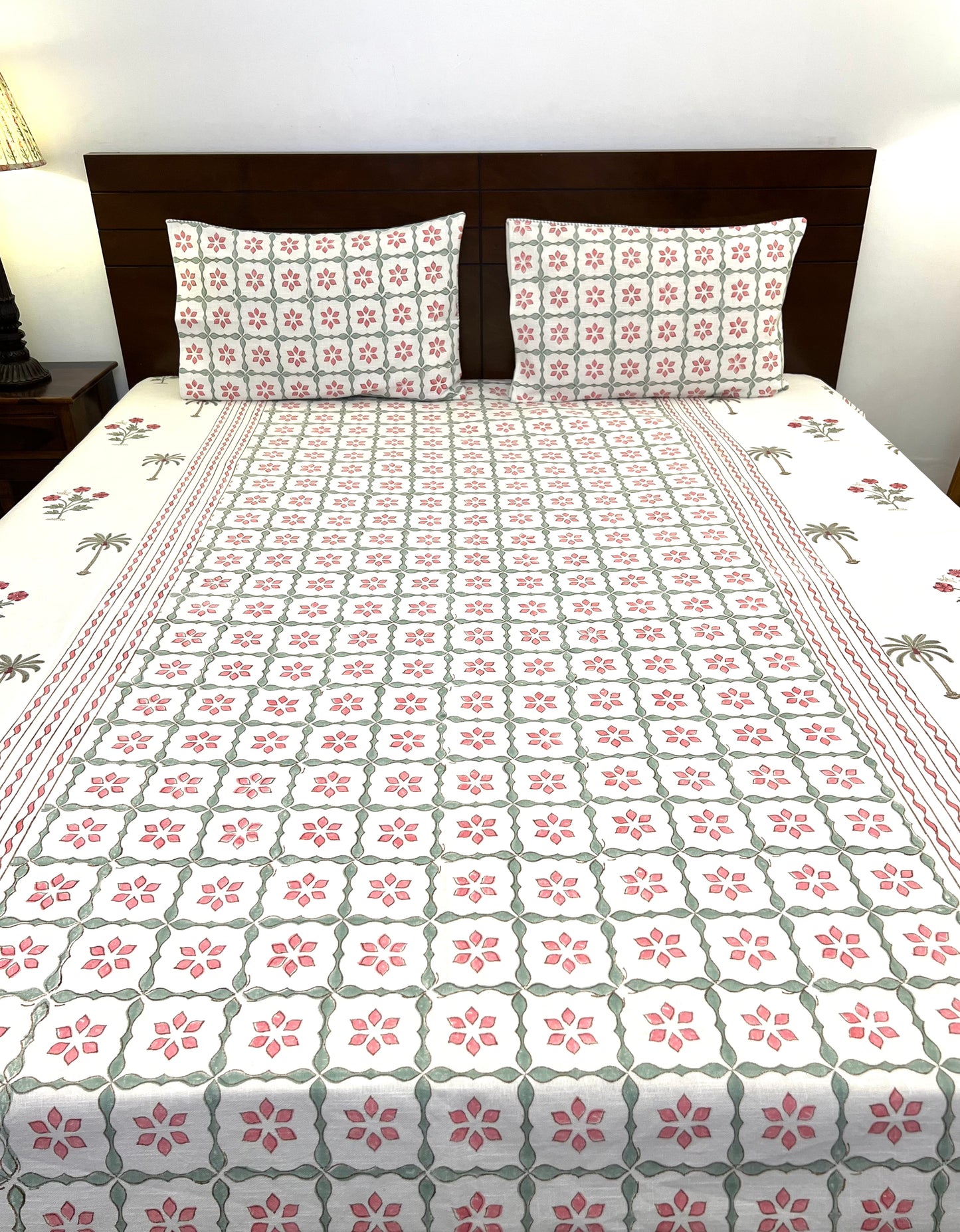 Slub Cotton Bedcover | King Size | Hand Block | 90*108 inches | Chhap