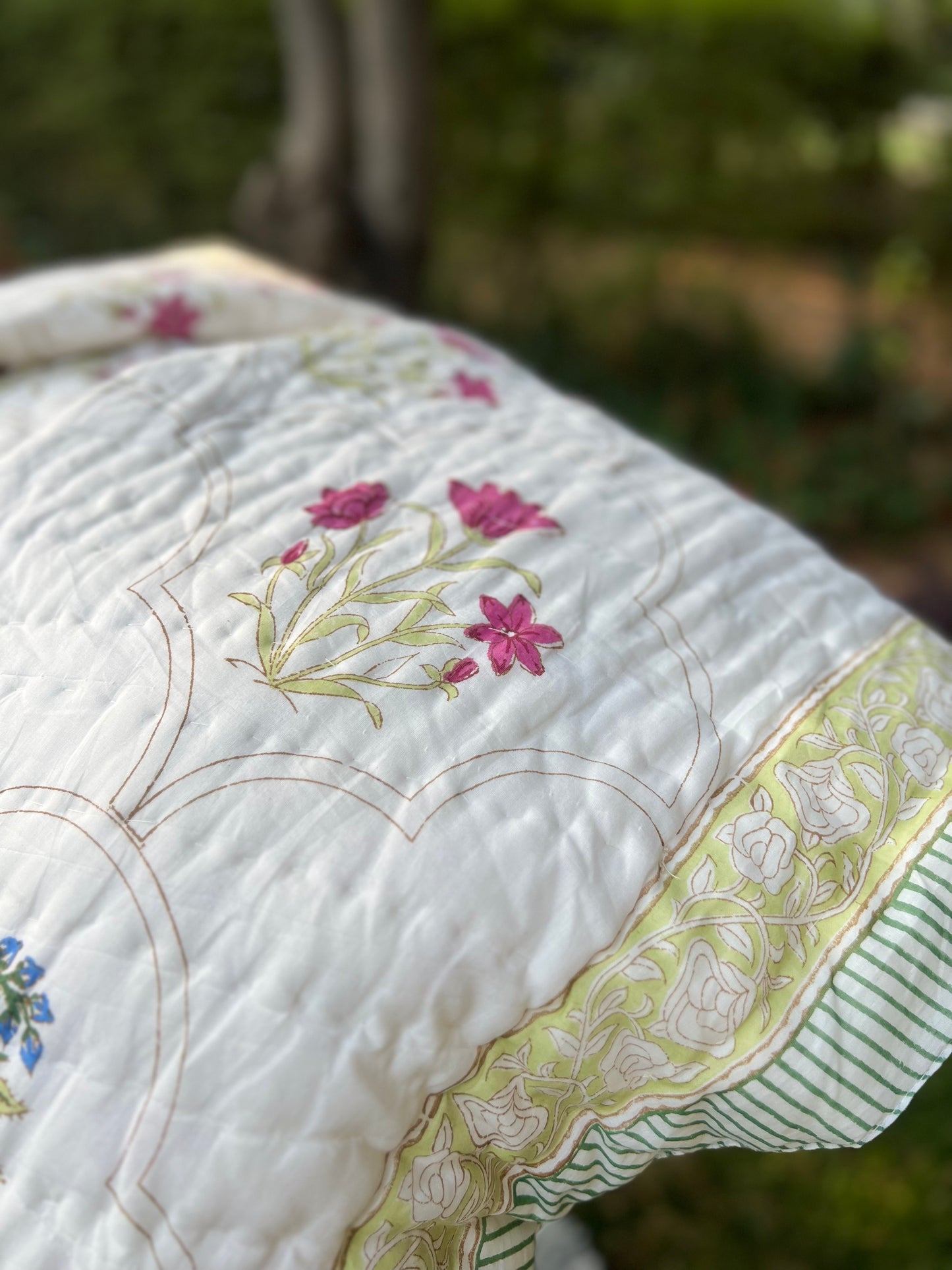 Reversible Hand Block Quilt | Earthen Nest