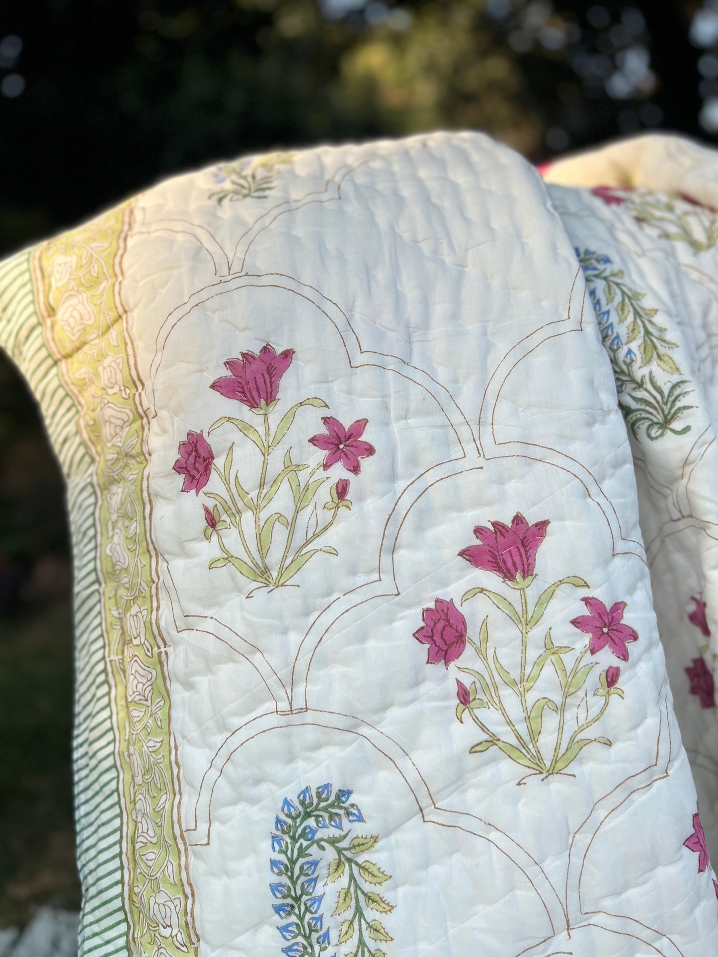 Reversible Hand Block Quilt | Earthen Nest