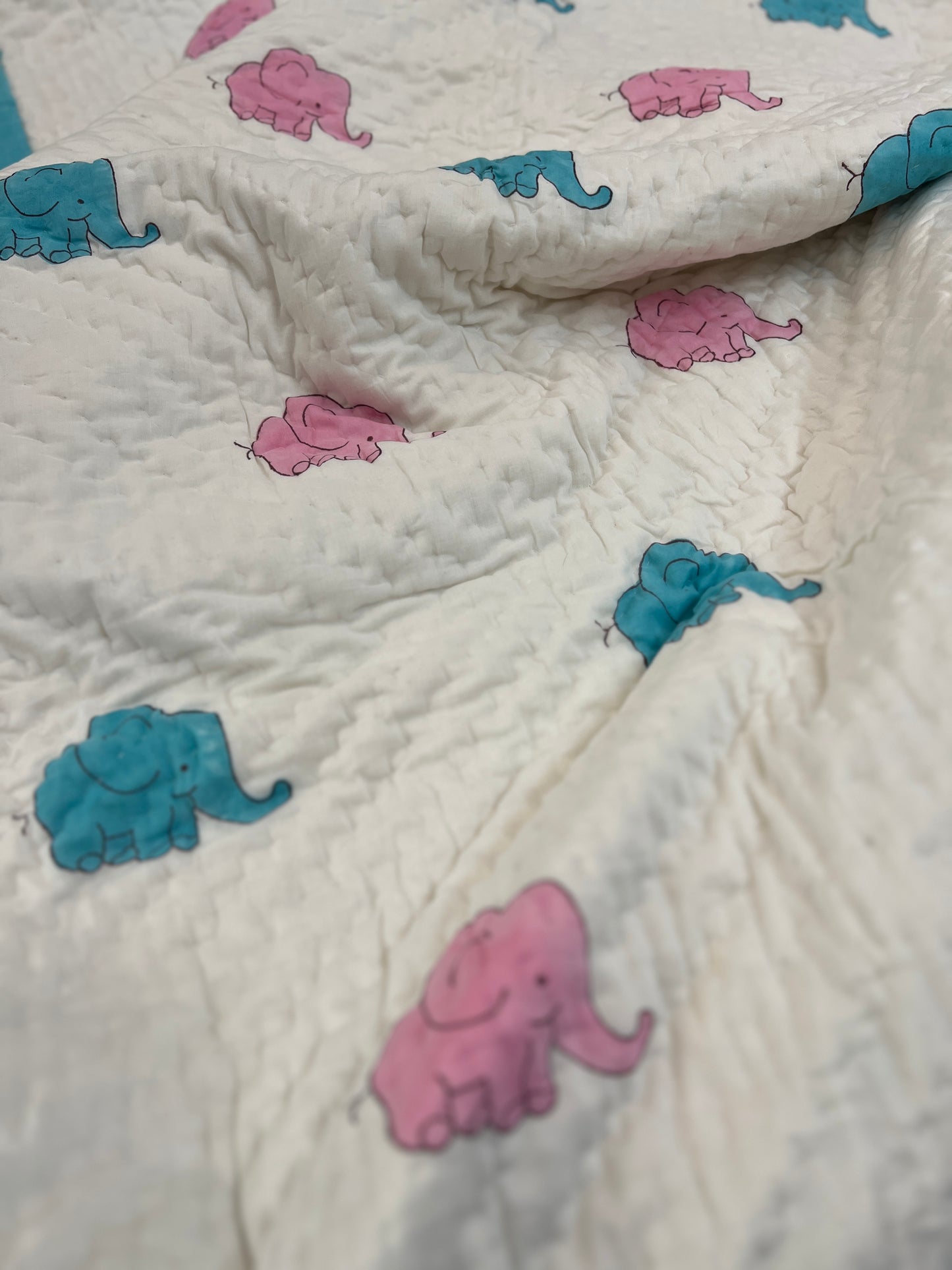 Reversible Hand Block Quilt | Ele-Fantansy