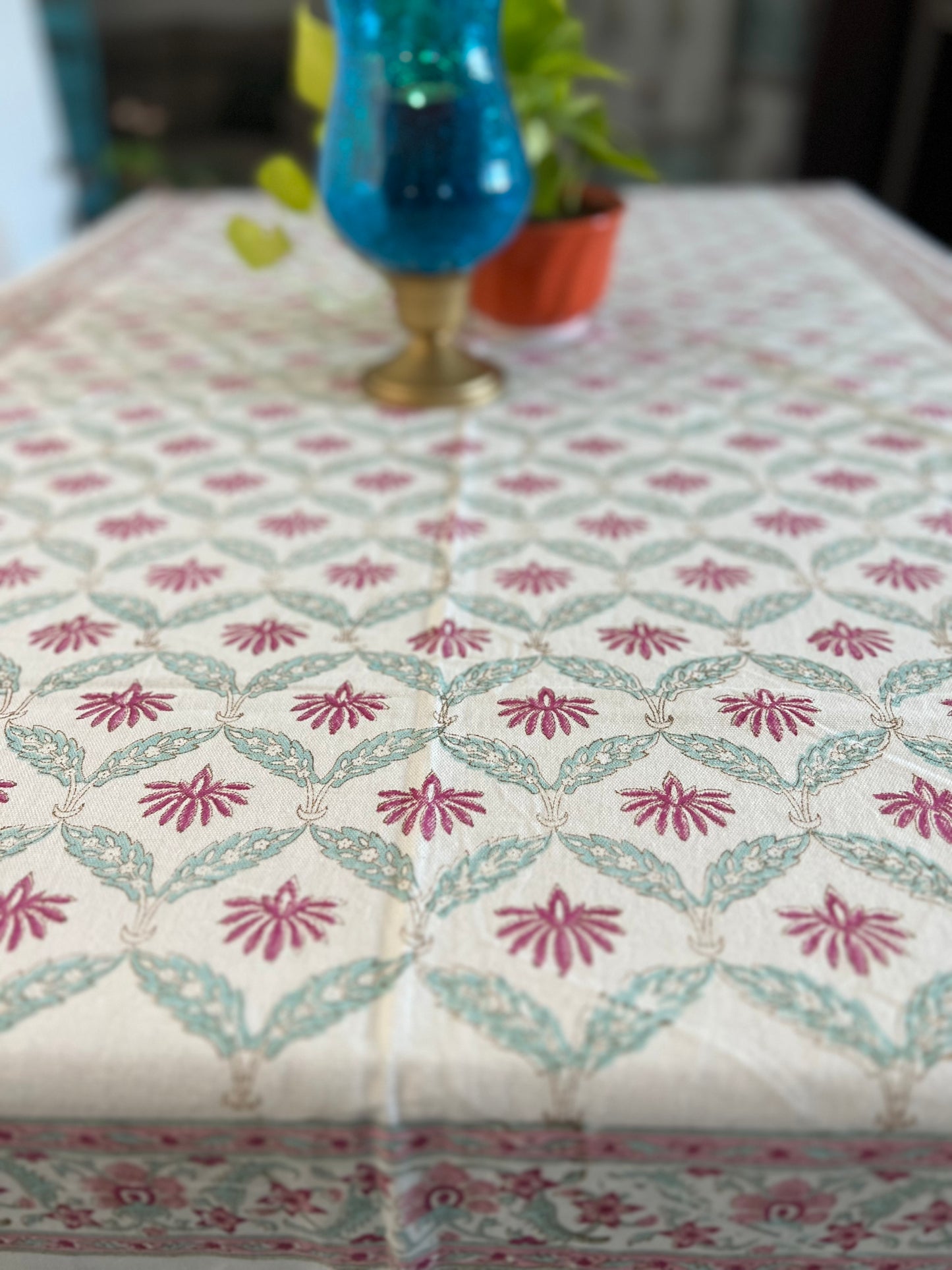 Table Cover 60*90 inches | Mats | Napkins | Floral Jaal